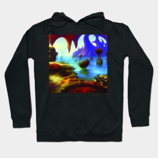 Fantasy Imaginary Seascape, Amazing Nature Hoodie